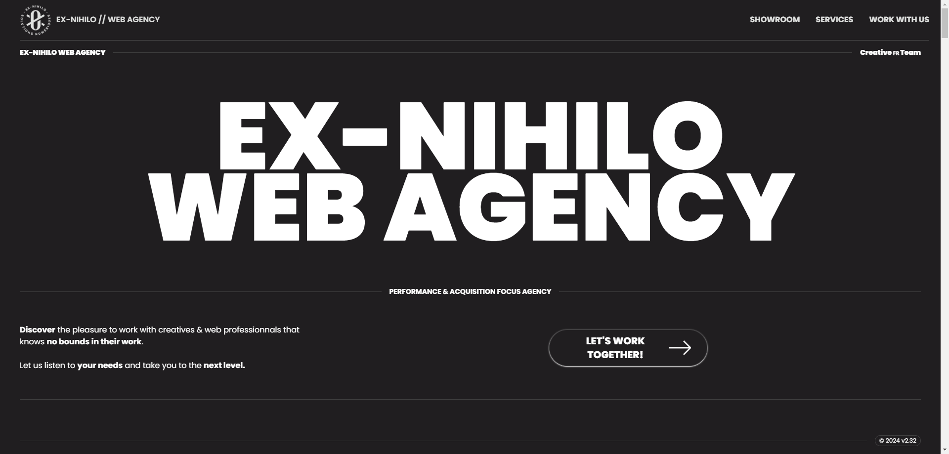 Ex-nihilo Agency